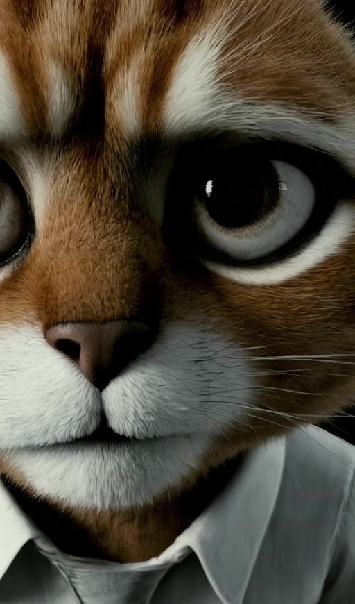 An anthropomorphic orange cat wearing a white shirt and tie sits at a desk with a typewriter and crumpled paper, looking frustrated as it struggles to write.