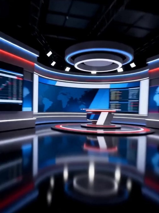 A blonde news anchor in a blue suit reports on breaking financial news with stock charts visible behind her, followed by text asking if investors should buy the drip.